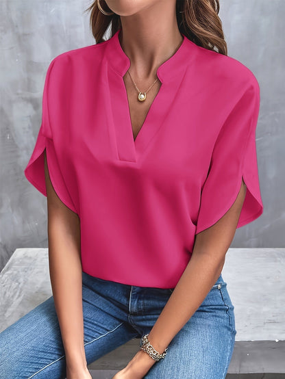 Amira™|Gedrapeerde blouse