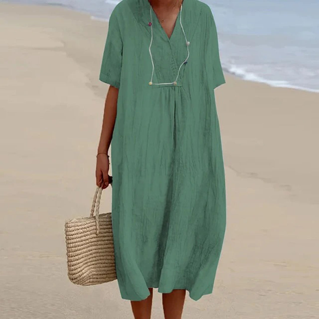 Karlijn™ | Relaxed Fit Midi Jurk  