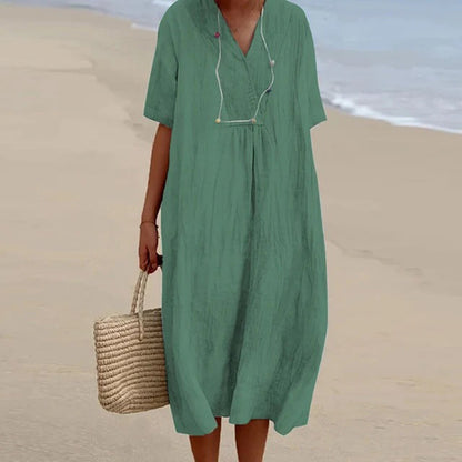 Karlijn™ | Relaxed Fit Midi Jurk  