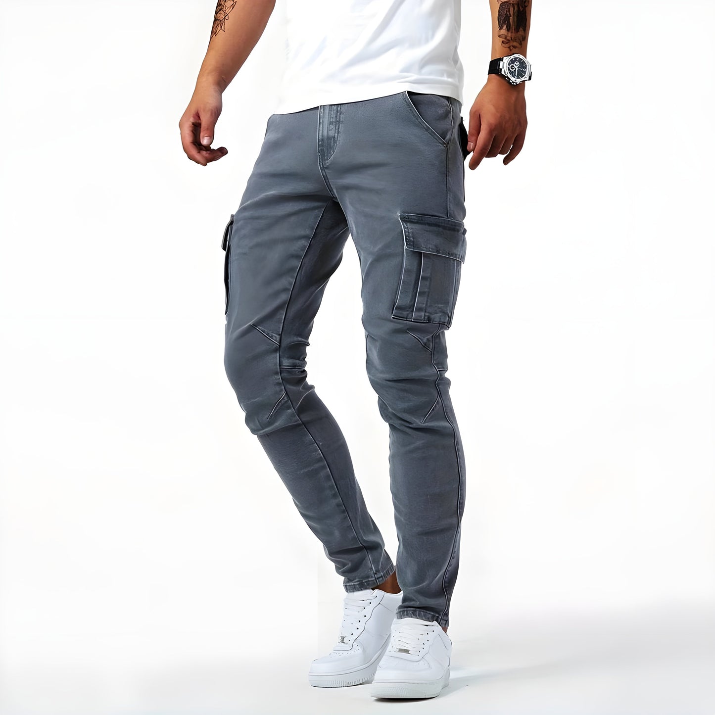 Walter™|Stretch Denim Cargobroek