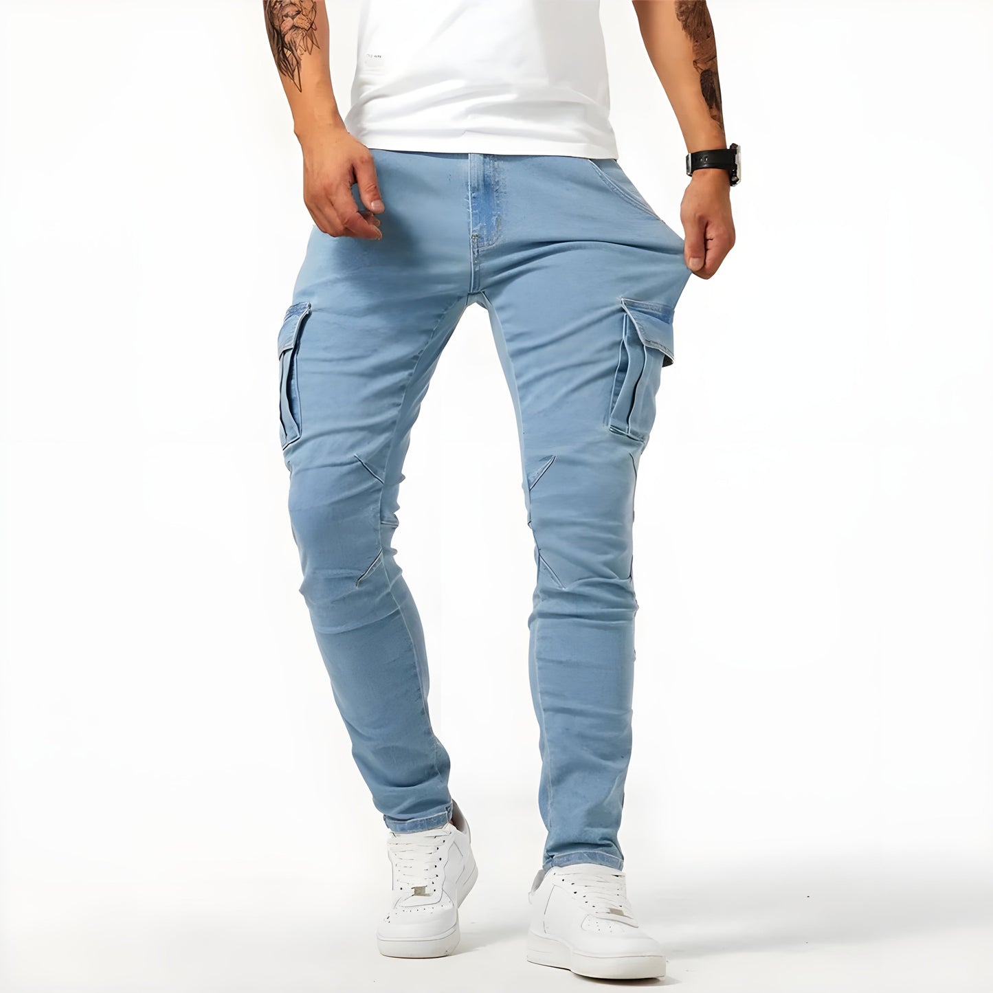 Walter™|Stretch Denim Cargobroek