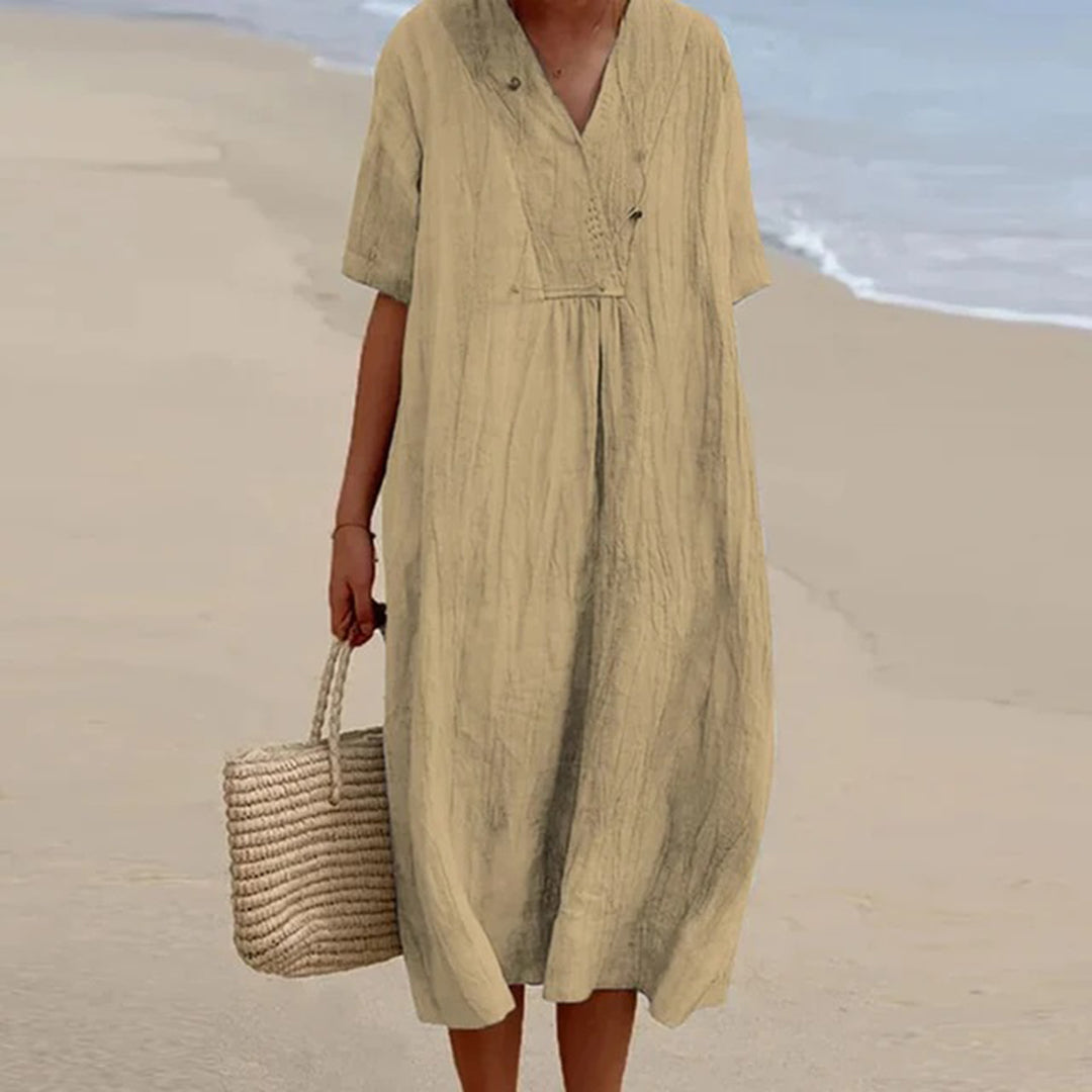 Karlijn™ | Relaxed Fit Midi Jurk  