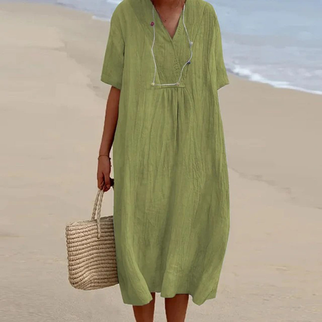 Karlijn™ | Relaxed Fit Midi Jurk  