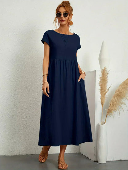 Liyana™|Relaxte Midi Jurk
