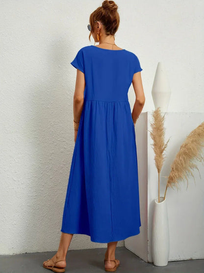 Liyana™|Relaxte Midi Jurk