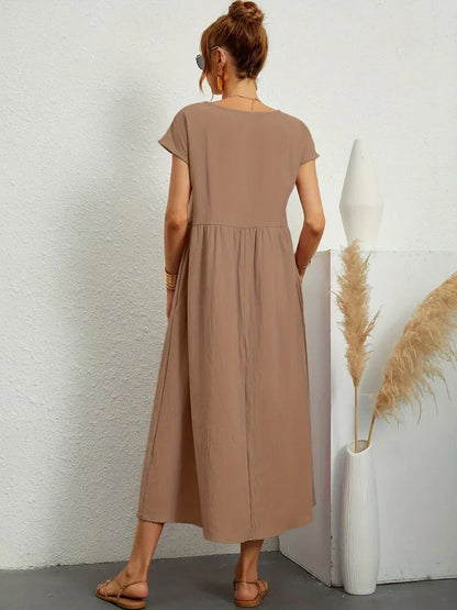 Liyana™|Relaxte Midi Jurk