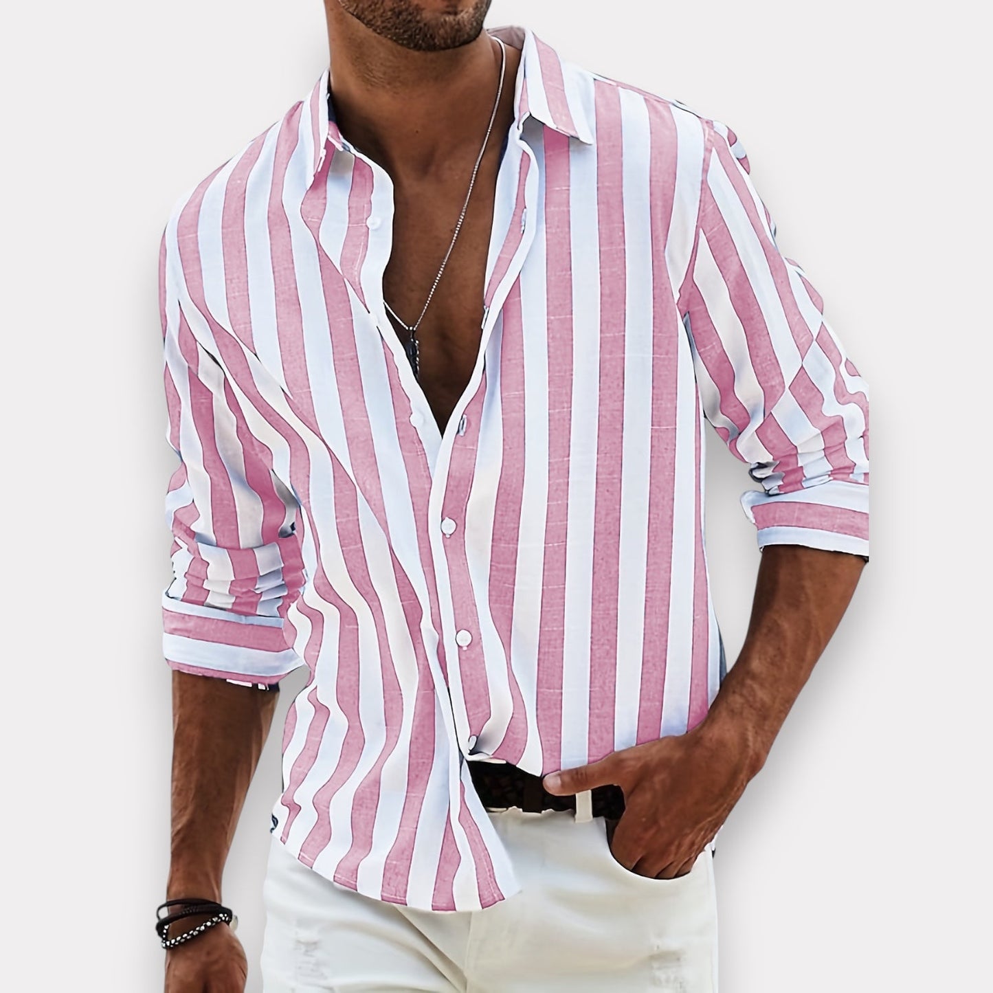 Daan™ | Gestreept Button-Overhemd 