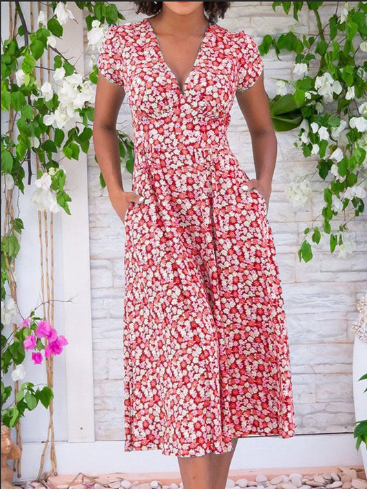 Fien™ | Button-Front Midi Jurk