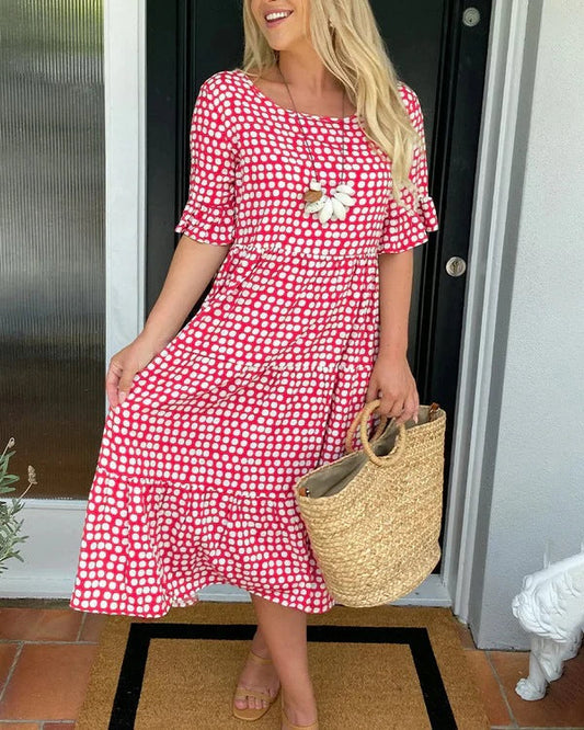 Liesbeth™ | Relaxed Tiered Midi Jurk
