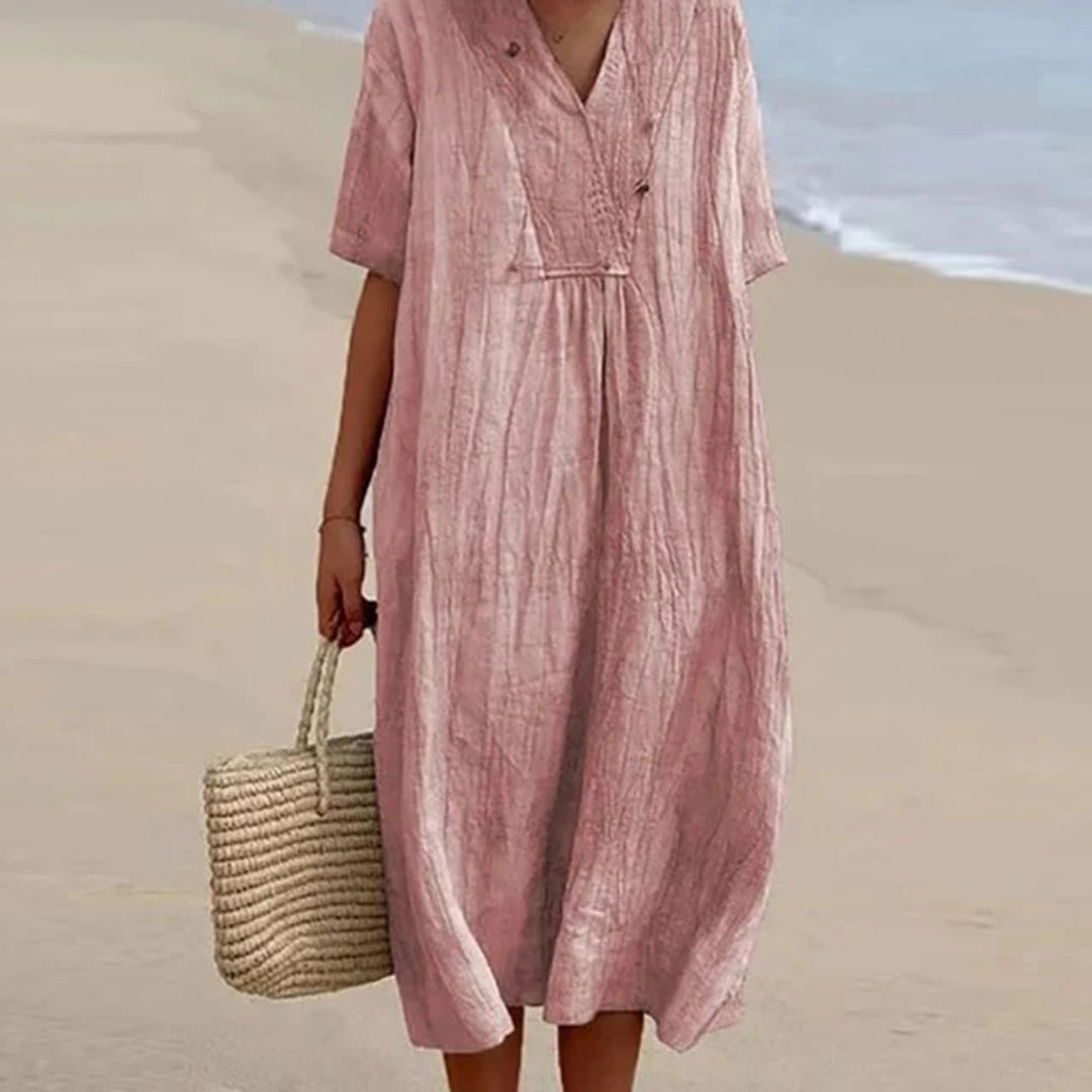 Karlijn™ | Relaxed Fit Midi Jurk  
