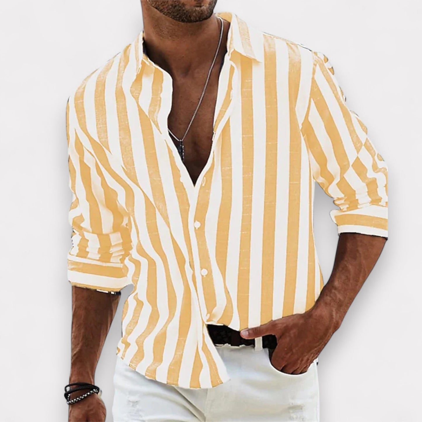 Daan™ | Gestreept Button-Overhemd 