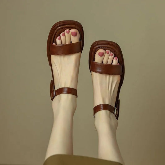 Mariska™ | Juneya Leren Sandalen  
