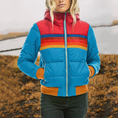 Radgert™|Retro parka met bontcapuchon