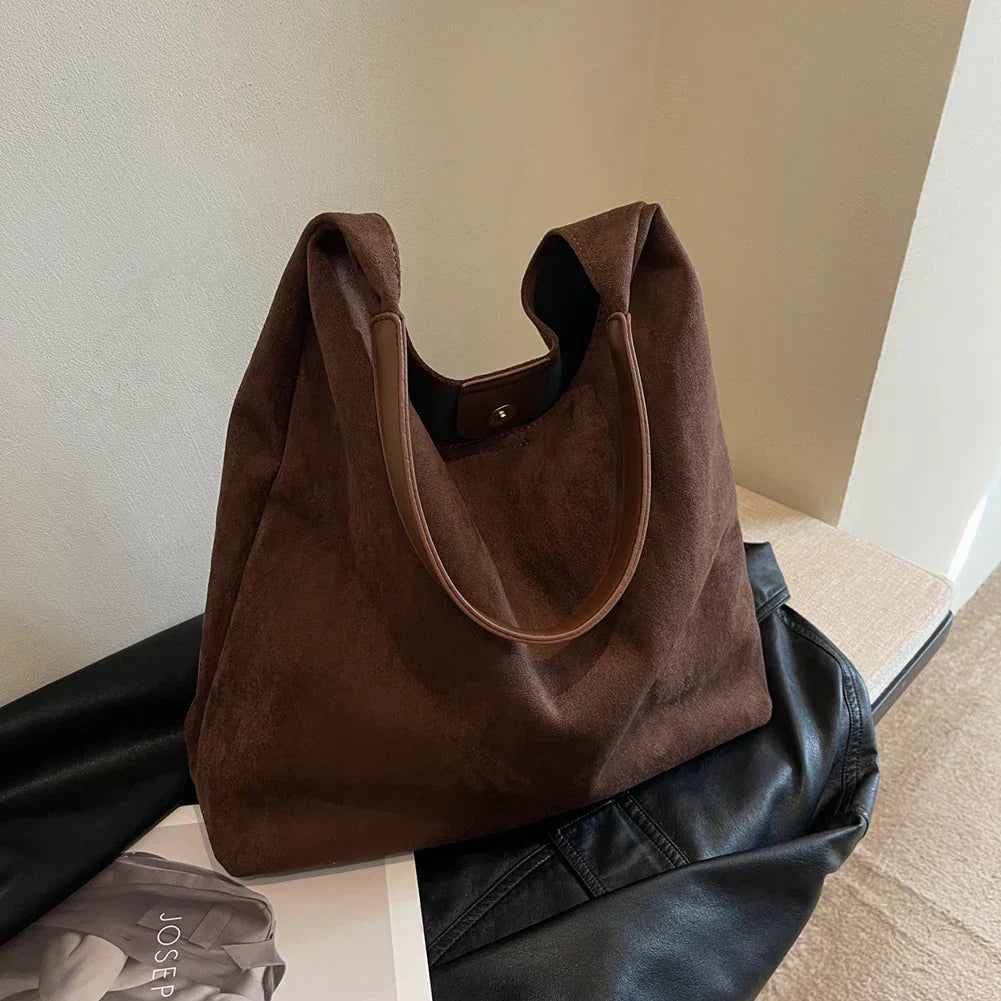 Willemijn™|Suède shopper tas