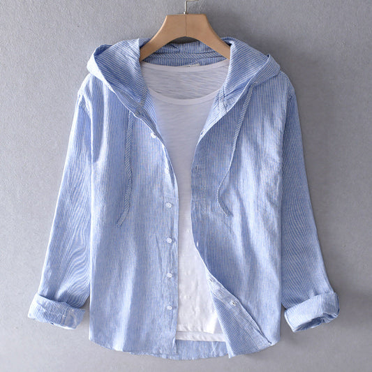 Marit™|Lichtgewicht Blouse met Capuchon