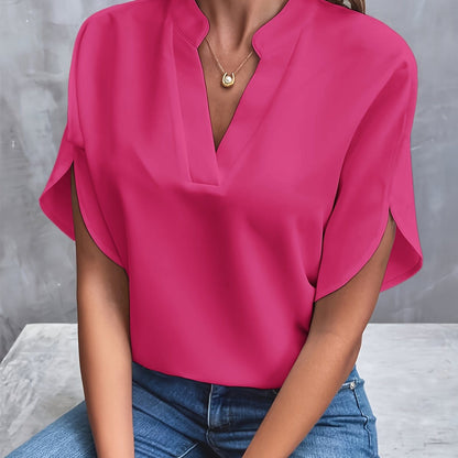 Amira™|Gedrapeerde blouse