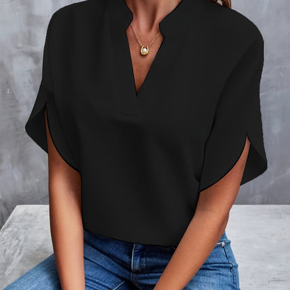 Amira™|Gedrapeerde blouse