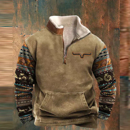 SVEN™ | Vintage trui met Rits