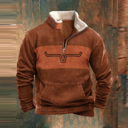 SVEN™ | Vintage trui met Rits