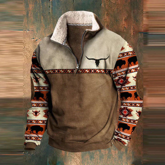 SVEN™ | Vintage trui met Rits