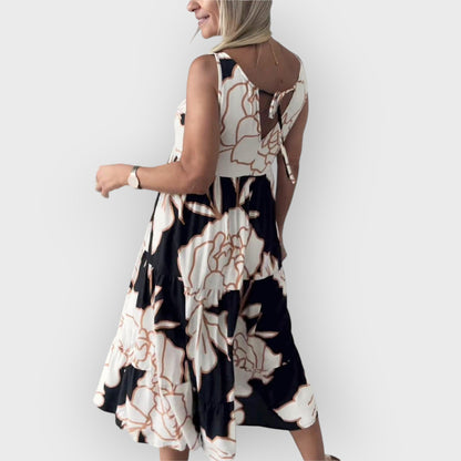 Lieke™ | Off-Shoulder Jurk met Bloemenprint  