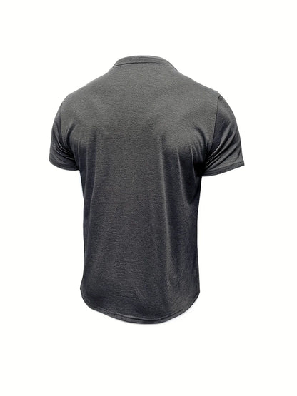 Roel™ | Elegant Ronde Hals T-shirt Met Zak 