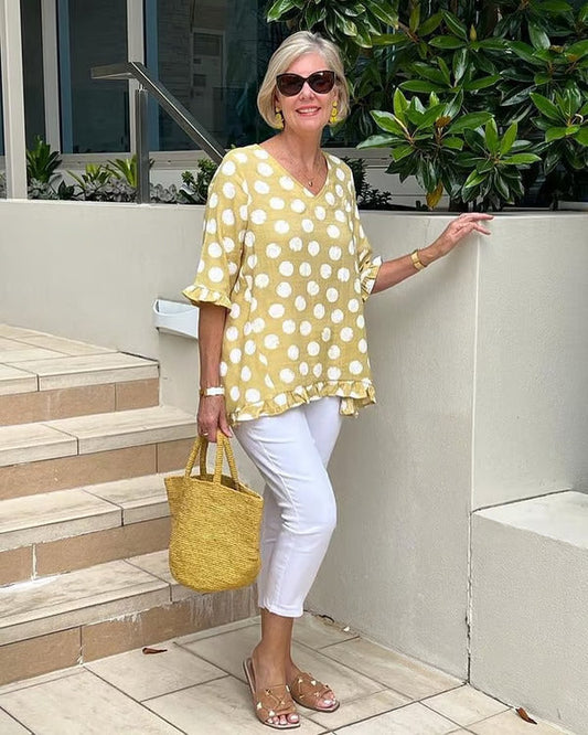 Eline™ | Stijlvolle V-hals Blouse  