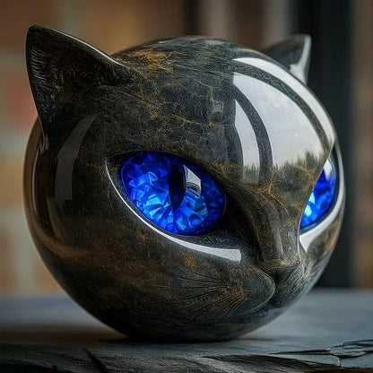 Nynke™ | Mystieke Kattenkop Sculptuur