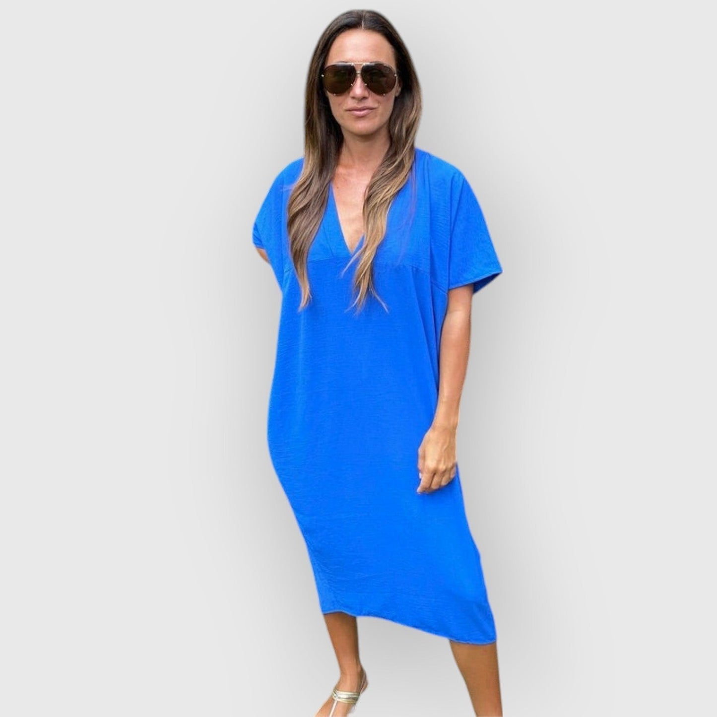 Maud™ | Short Sleeve Midi-jurk