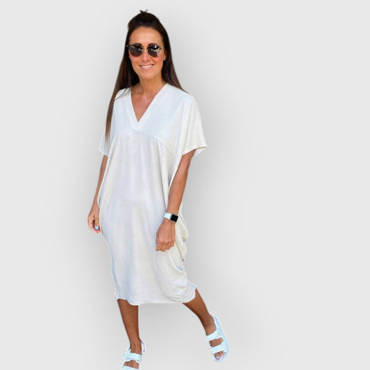 Maud™ | Short Sleeve Midi-jurk