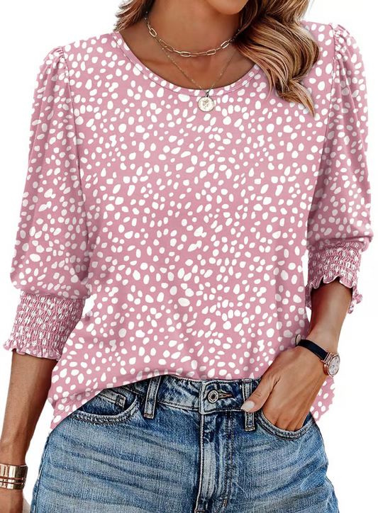 Cecile™ | Blouse 3/4 Mouwen & Manchetten