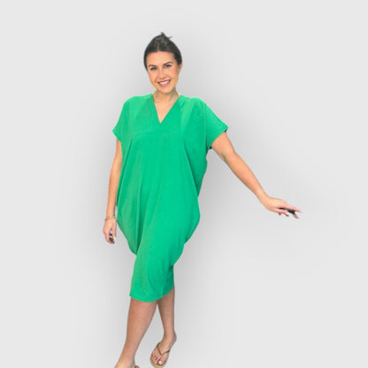 Maud™ | Short Sleeve Midi-jurk
