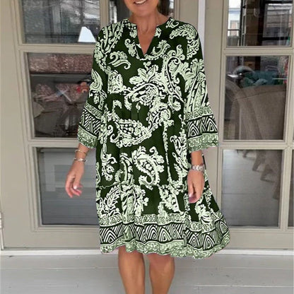 Evi™ | Bloemenjurk Met V-Hals