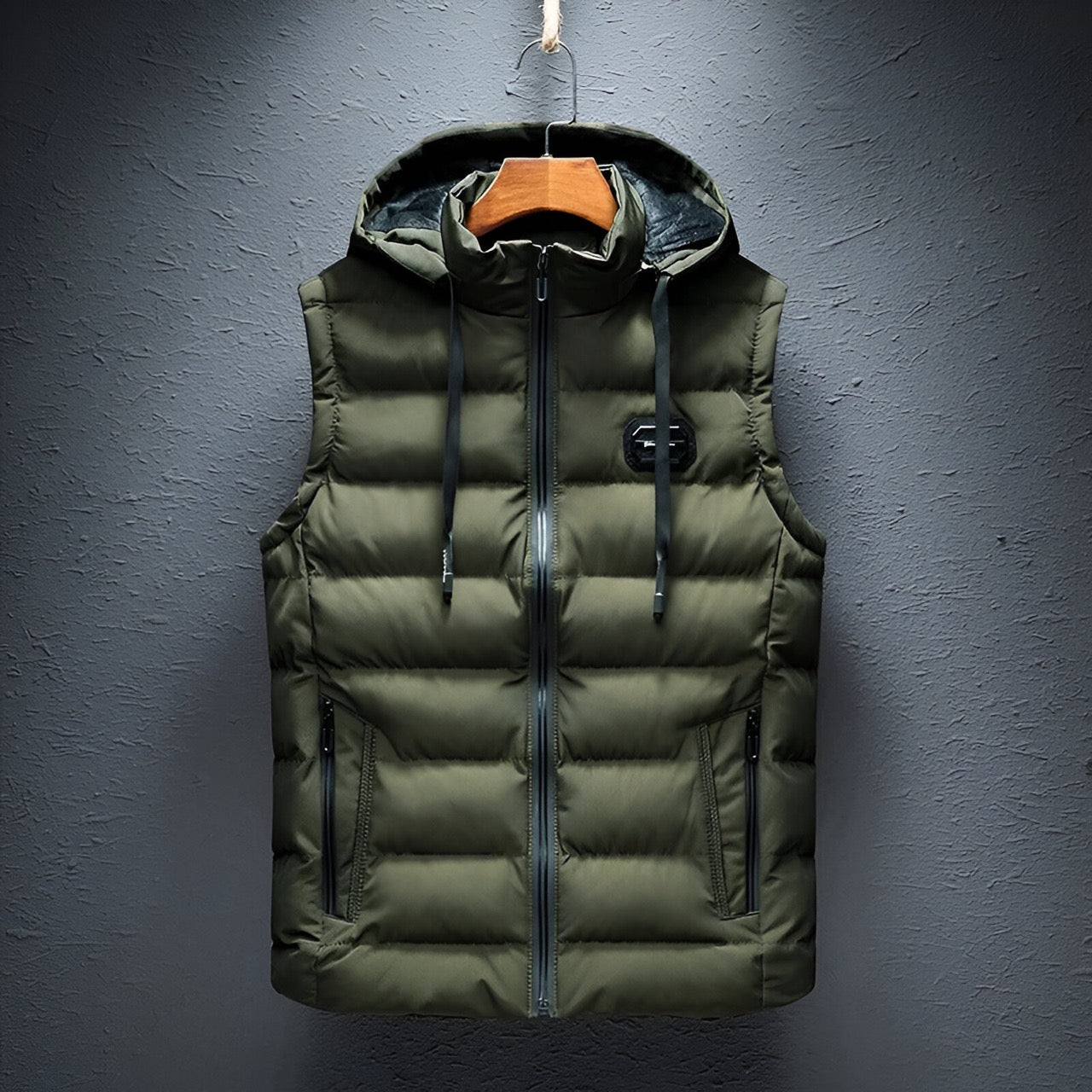 Alwin™|Herenvest met Capuchon